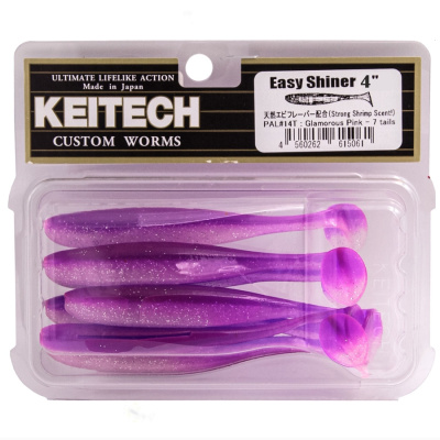 Приманка силиконовая Keitech Easy Shiner 4" PAL#14 Glamorous Pink Приманка силиконовая Keitech Easy Shiner 4" PAL#14 Glamorous Pink