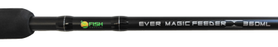 Удилище фидерное "EVER MAGIC FEEDER" FISH CRYSTAL , тест до 60 г, 3.60 м, 3+3 tips
