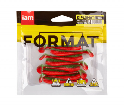 Силиконовая приманка FORMAT DIPLOMAT 50mm (8шт.) цвет F17n