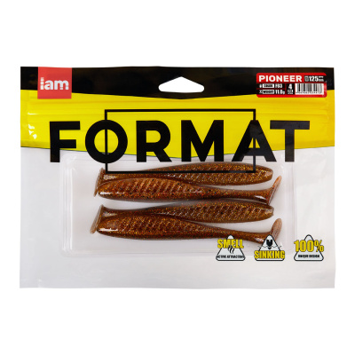 Силиконовая приманка FORMAT PIONEER 125mm (4шт.) цвет F03