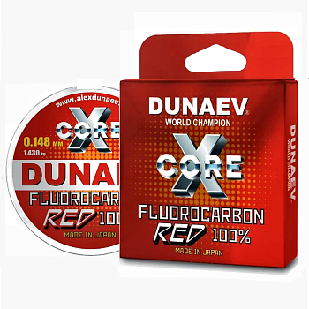 Леска Dunaev Fluorocarbon RED 0.370мм 100м