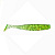 Приманка ZUB-IZI  99мм(4")-4шт, (цвет 351) шартрез с блестками