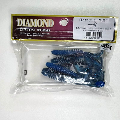 Силиконовая приманка DIAMOND Octopus 3" #10 Силиконовая приманка DIAMOND Octopus 3" #10