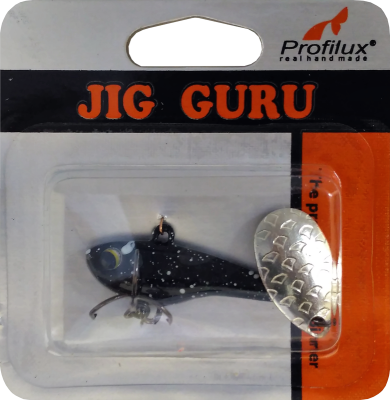 Джиг-блесна Тэйл-Спиннер (18 гр)  цв.324 (черный) Джиг-блесна Тэйл-Спиннер (18 гр)  цв.324 (черный)