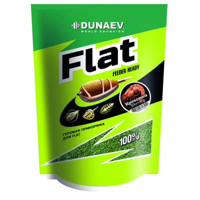 Прикормка Dunaev Flat Feeder Ready 1 кг. Креветка