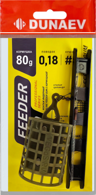 Монтаж фидерный Dunaev Inline Feeder Gum c кормушкой 80г