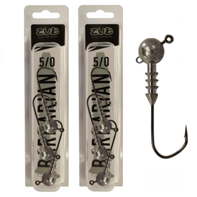 Джиг головка ZUB Barbarian (крючок 5\0) 18г.( упак. 3 шт)