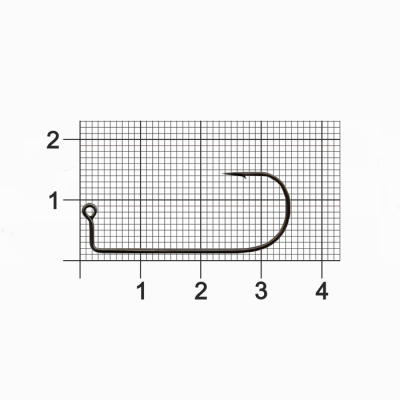 Крючок Dunaev Jig 302 #  1/0 (упак. 5 шт)