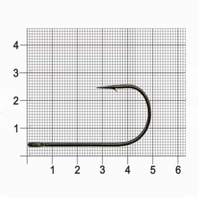 Крючок Dunaev Spinner Bait 604 # 5/0 (упак. 5 шт)