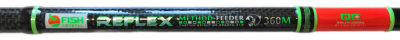 Удилище фидерное "REFLEX METHOD FEEDER" FISH CRYSTAL , тест до 90 г, 3,60 м, 3+3