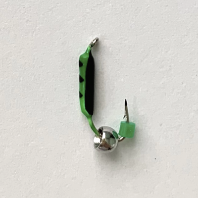 Столбик с белым шариком 1,5 мм ЗЕЛЕНО-ЧЕРНЫЙ