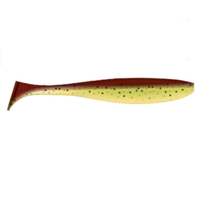 Приманка ZUB-IZI 208мм(8,2")-3шт, (Цвет 409) машинное масло верх - желтый низ