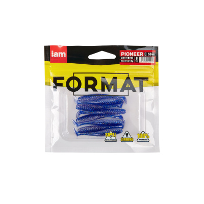 Силиконовая приманка FORMAT PIONEER 50mm (8шт.) цвет F06 Силиконовая приманка FORMAT PIONEER 50mm (8шт.) цвет F06