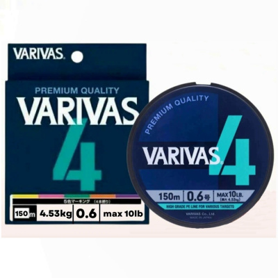 Плетеный шнур VARIVAS PE 4 150m 0.6 Marking Плетеный шнур VARIVAS PE 4 150m 0.6 Marking