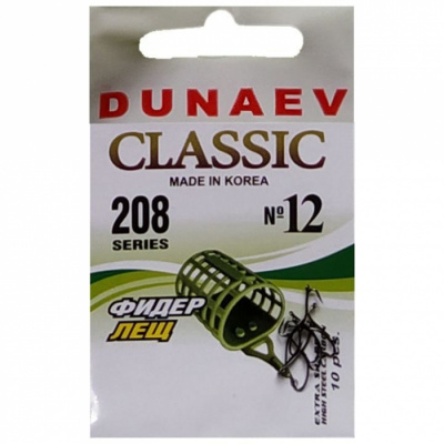 Крючок Dunaev Classic 208 #12 (упак. 10 шт)