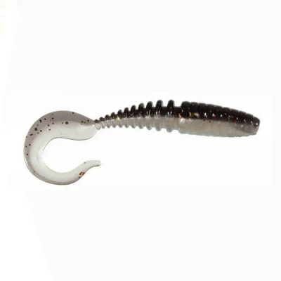Приманка ZUB-TWIST 150мм(5,9")-4шт, (цвет 030) черный верх-натурал низ Приманка ZUB-TWIST 150мм(5,9")-4шт, (цвет 030) черный верх-натурал низ