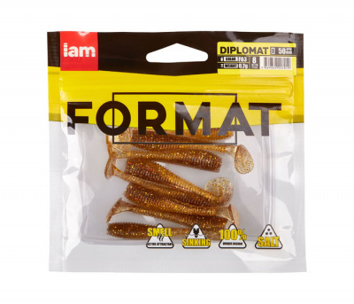 Силиконовая приманка FORMAT DIPLOMAT 50mm (8шт.) цвет F03