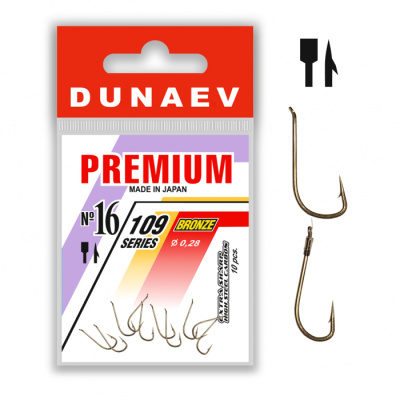 Крючок Dunaev Premium 109 #20 (упак. 10 шт)