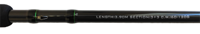 Удилище фидерное "MASTER FEEDER" FISH CRYSTAL , тест 60-120  г, 3,90 м, 3+3 tips