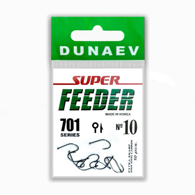 Крючок Dunaev Super Feeder 701 #10 (упак. 10 шт)