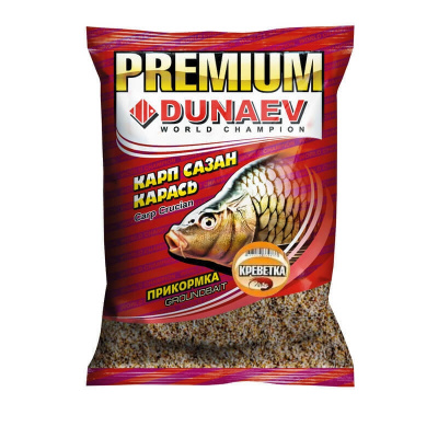 Прикормка "DUNAEV-PREMIUM" 1кг Карп-Сазан Креветка