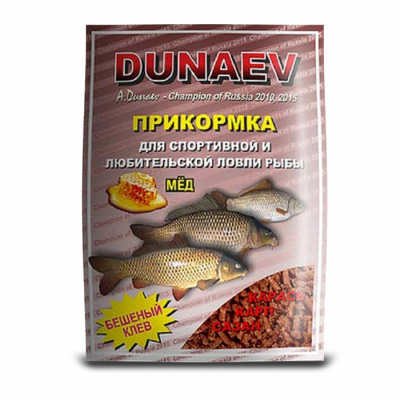 Прикормка "DUNAEV КЛАССИКА" 0.9кг  гранулы Карп Мед Прикормка "DUNAEV КЛАССИКА" 0.9кг  гранулы Карп Мед