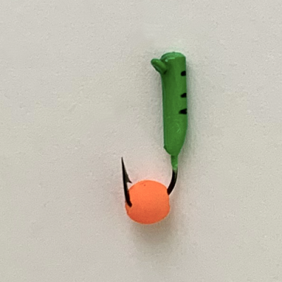 Безнасадка 1,5 зелёный, неоновый шар, 0,2гр. оранжевый