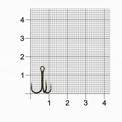 Крючок Тройник Dunaev  401 #10 (упак. 8 шт)