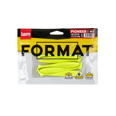 Силиконовая приманка FORMAT PIONEER 88mm (6шт.) цвет F20 Силиконовая приманка FORMAT PIONEER 88mm (6шт.) цвет F20