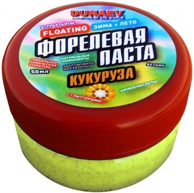 Паста Dunaev 50мл Форель Кукуруза Лайм