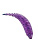 Приманка ZUB-MAGGOT SLIM 22мм(0,9")-20шт, (цвет 610) фиолетовый с блестками
