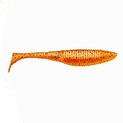 Приманка ZUB-WIBRA  75мм(3")-6шт, (цвет 250) морковный с блестками Приманка ZUB-WIBRA  75мм(3")-6шт, (цвет 250) морковный с блестками