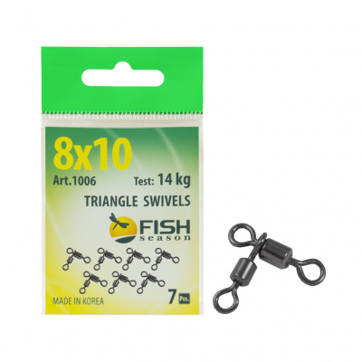 Вертлюжок цилиндрический на два направления, № 6x7 (22 кг), (упак. 6 шт)