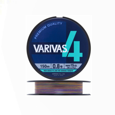 Плетеный шнур VARIVAS PE 4 150m 0.8 Marking Плетеный шнур VARIVAS PE 4 150m 0.8 Marking