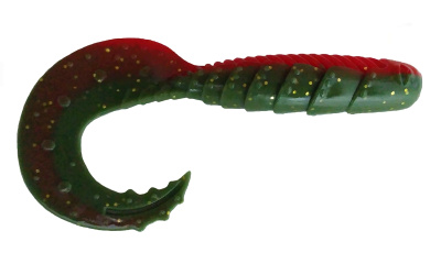 Приманка ZUB-HIBINA 220мм(8,7")-1шт, (цвет 035) красный верх-зеленый низ