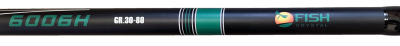 Удилище тел. с кольцами (болонское) "IRON BOLO" FISH CRYSTAL , длина 6 м (30-80Gr) CARBON 30T+40T