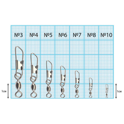 Вертлюжок бочка с застежкой "Закрытая" Dunaev # 5 Вертлюжок бочка с застежкой "Закрытая" Dunaev # 5
