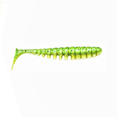 Приманка ZUB-SHAD  50мм(2")-10шт, (цвет 351) шартрез с блестками Приманка ZUB-SHAD  50мм(2")-10шт, (цвет 351) шартрез с блестками
