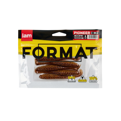 Силиконовая приманка FORMAT PIONEER 88mm (6шт.) цвет F03 Силиконовая приманка FORMAT PIONEER 88mm (6шт.) цвет F03