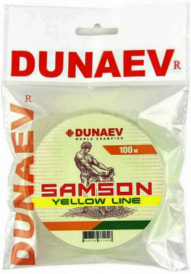 Леска Dunaev Samson Yellow 0.32мм 100м Леска Dunaev Samson Yellow 0.32мм 100м