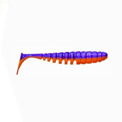 Приманка ZUB-SHAD  90мм(3,5")-5шт, (цвет 021) фиолетовый верх - красный низ Приманка ZUB-SHAD  90мм(3,5")-5шт, (цвет 021) фиолетовый верх - красный низ