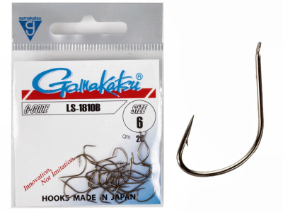 Крючки Gamakatsu LS-1810B HOOKS BRONZE разм. 06 25шт. Крючки Gamakatsu LS-1810B HOOKS BRONZE разм. 06 25шт.