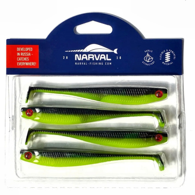 Мягкие приманки Narval Fishing Skinny 12cm #045-Black Lime Мягкие приманки Narval Fishing Skinny 12cm #045-Black Lime