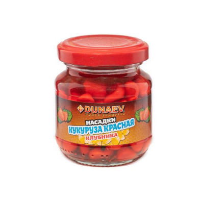 Насадка стеклобанка "Дунаев Кукуруза Красная" 100мл Клубника