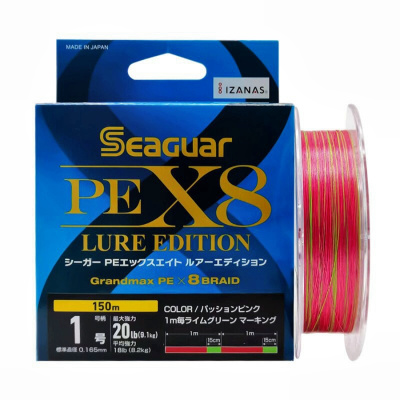 Плетеный шнур Seaguar PE X8 Lure Edition 1.0 150м Плетеный шнур Seaguar PE X8 Lure Edition 1.0 150м