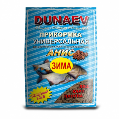 Прикормка "DUNAEV iCE-КЛАССИКА" 0.75кг  гранулы Анис