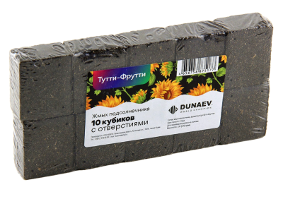 Жмых DUNAEV подсолнечный Тутти фрутти 300г. Жмых DUNAEV подсолнечный Тутти фрутти 300г.
