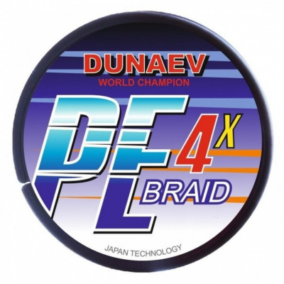 Шнур DUNAEV BRAID PE X4 150м 0,34мм ярко зелёный