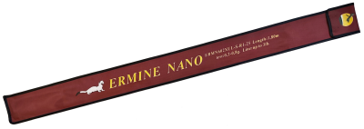 Удилище спиннинговое ERMINE NANO,2 секции, цельная верш. длина1,80 м, тест 0.2-0.8г рукоять цельная
