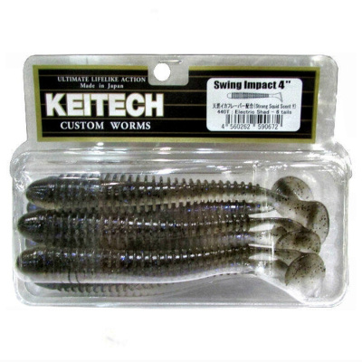 Приманка силиконовая Keitech Swing Impact 4" #440 Electric Shad Приманка силиконовая Keitech Swing Impact 4" #440 Electric Shad